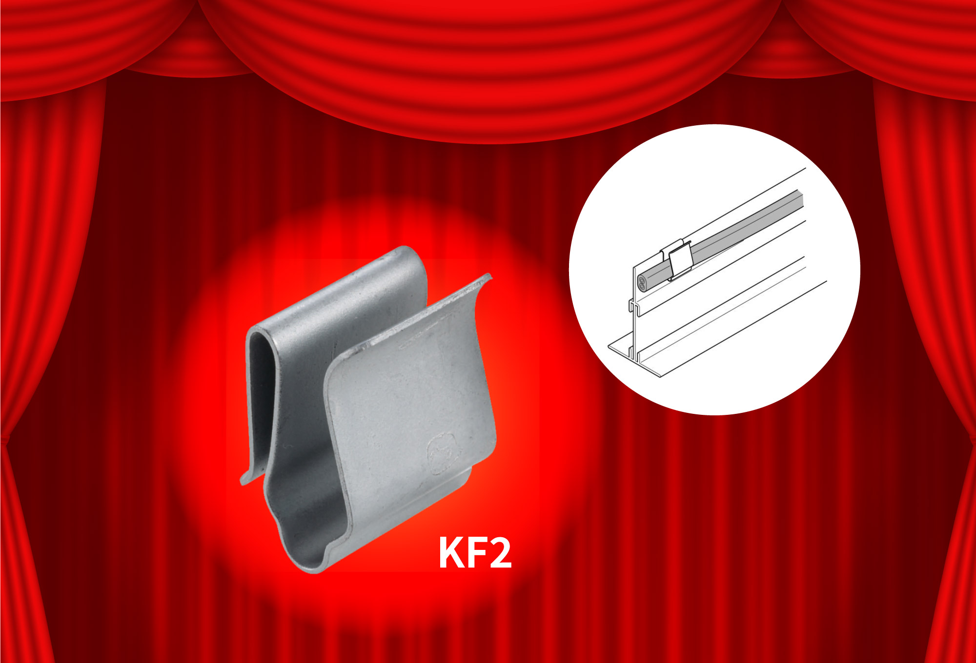 システム天井Tバー用ケーブル支持金具