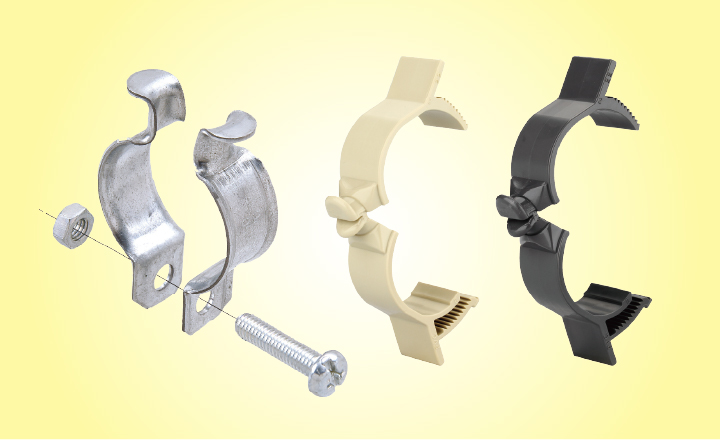 形鋼用配線・配管部材『パイラッククリップ』