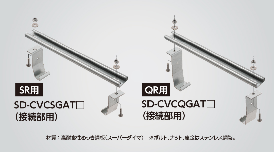 盗難防止カバークランプ（接続部用）SR用・QR用