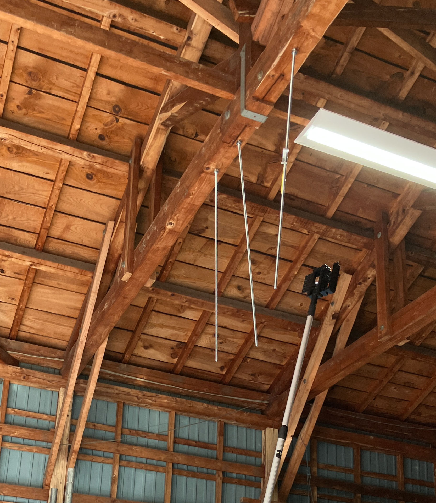 倉庫でラク天ツールを試していただいた様子