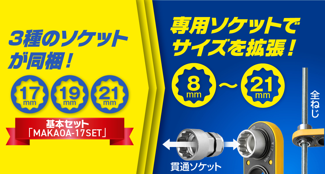 使用頻度の高いソケットをセット化
