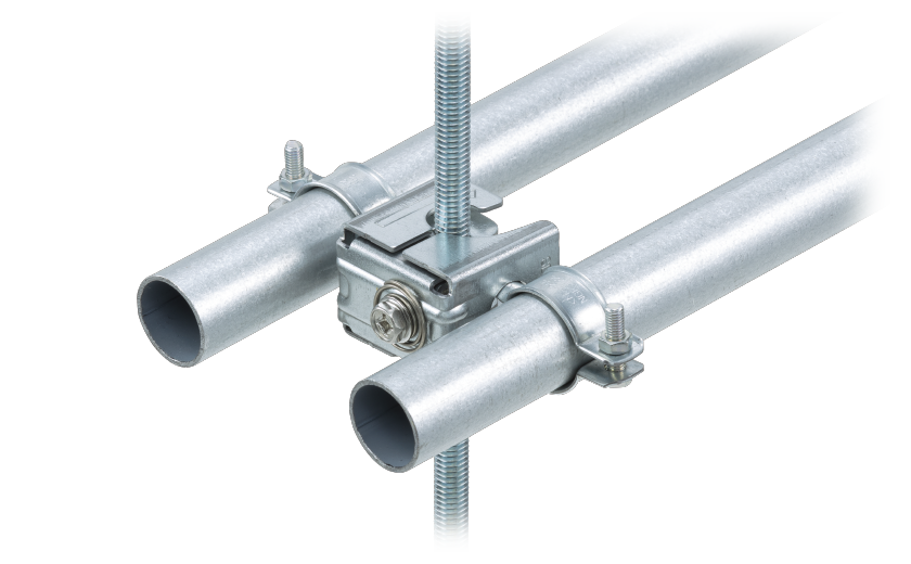 吊りボルト・丸鋼用電線管支持金具の施工例